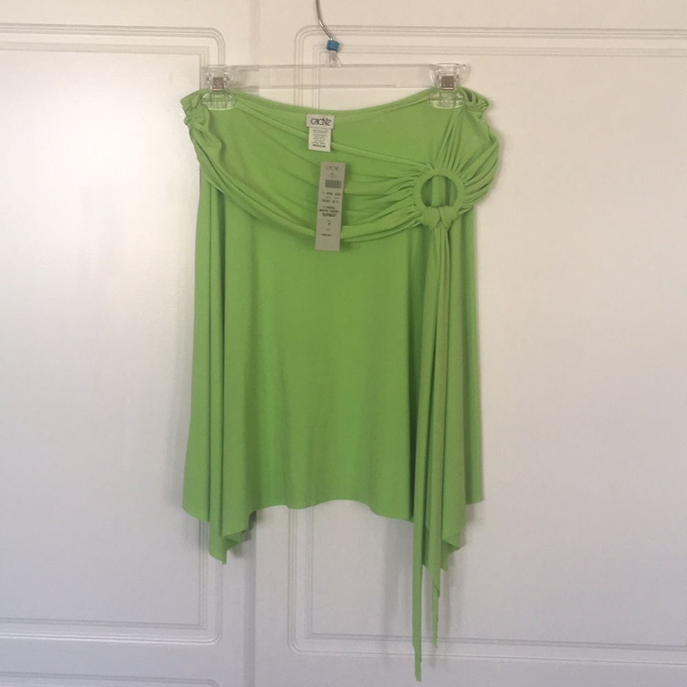 Green mini skirt (Cache)